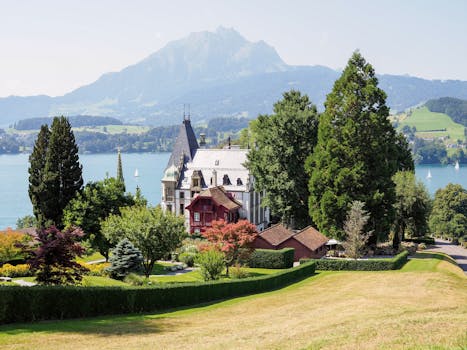 Rest in Swiss Lake Villas at Bürgenstock Resort, Lake Lucerne