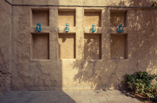 Dubai Desert Hotels With Lantern Paths and Gold Floors