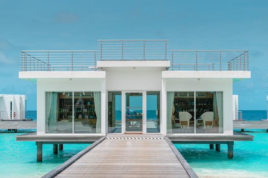 Maldives Floating Hotels With Coral Benches and Glass Ceilings