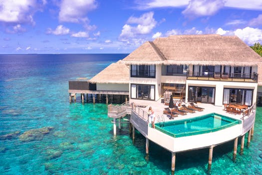 Maldives Overwater Hotels With Coral Terraces and Floating Lounges